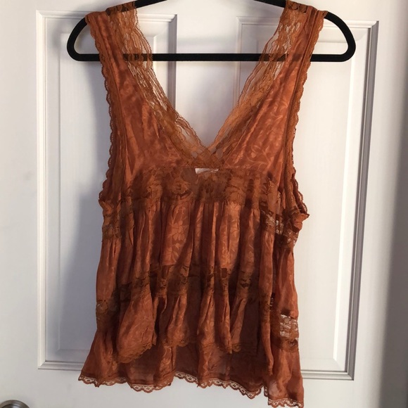 Free People • Intimately Deep V Lace Trapeze Cami - Picture 6 of 8